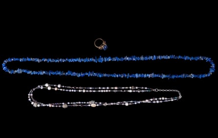 Sterling, Pearl, & Lapis Jewelry