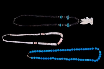Native American Turquoise Eagle Necklace, More