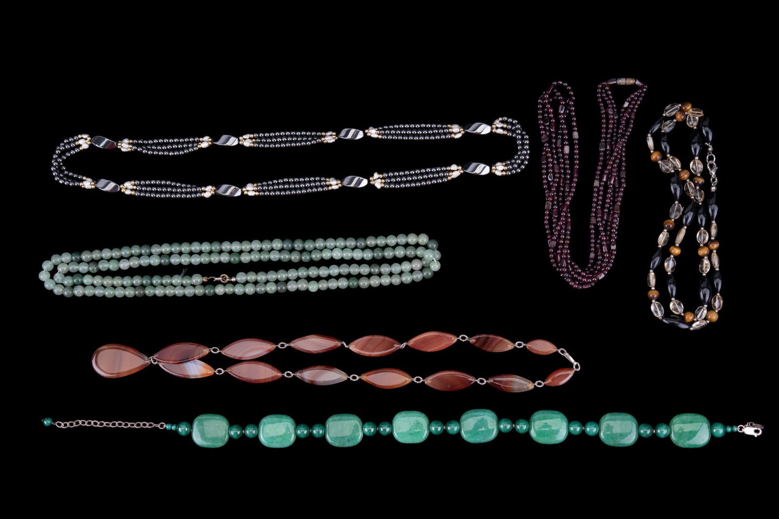 Natural Gemstone Necklaces (1 of 7)