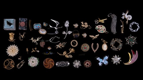 Trifari & Estate Brooches