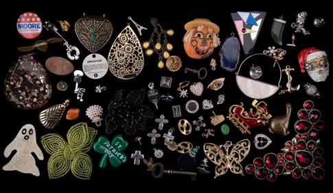 Mother of Pearl & Other Pins/Pendants/Brooches