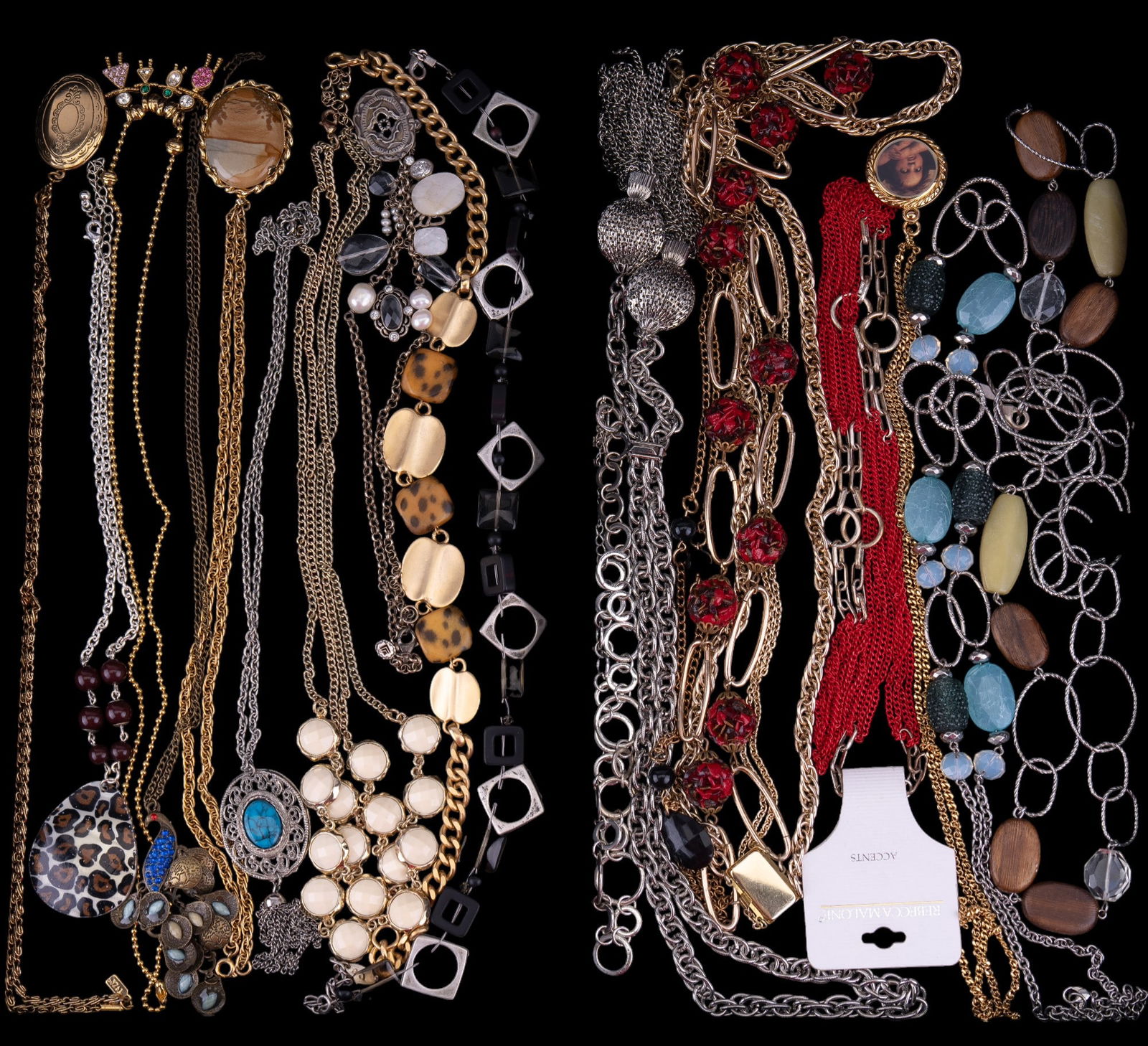 Two Trays of Costume Jewelry Necklaces (18 Total) (1 of 9)