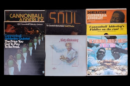 Vintage Vinyl / LPs w/Cannonball & Nat Adderly (9)