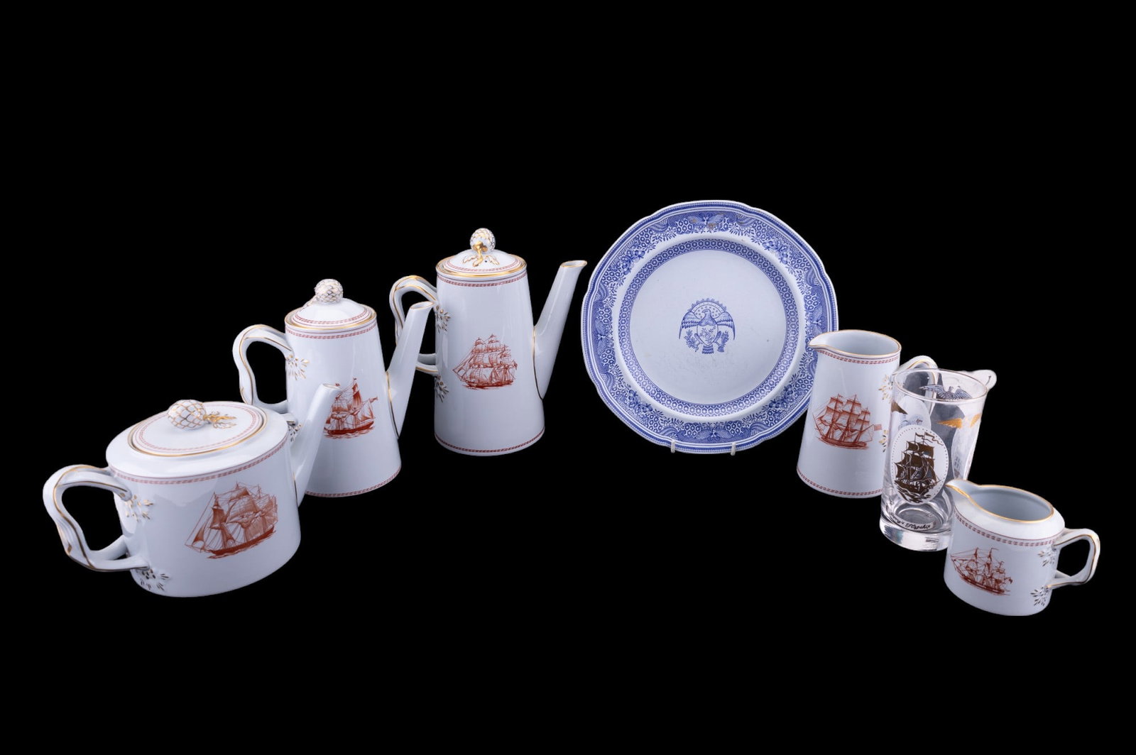 Spode Trade Winds Pattern Handled Pots (1 of 9)