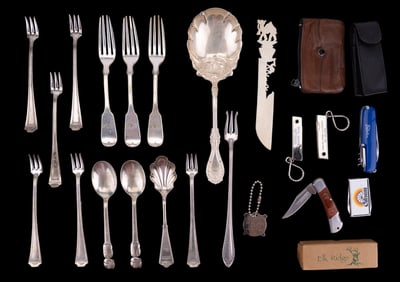 Vintage/Antique Flatware + Pocket Knives