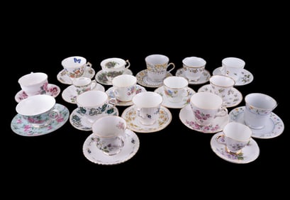 Floral Teacup & Saucer Sets w/ Aynsley