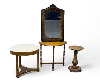 Small Furniture Group w/ Mirror, Tables, Stand