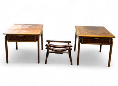 Lane Mid Cent. Modern Lane Tables, Barrel Stand