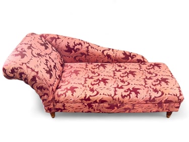 Burgundy & Laurel Decor Chaise Lounge