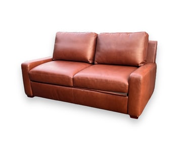 Genuine Leather Sleeper Couch