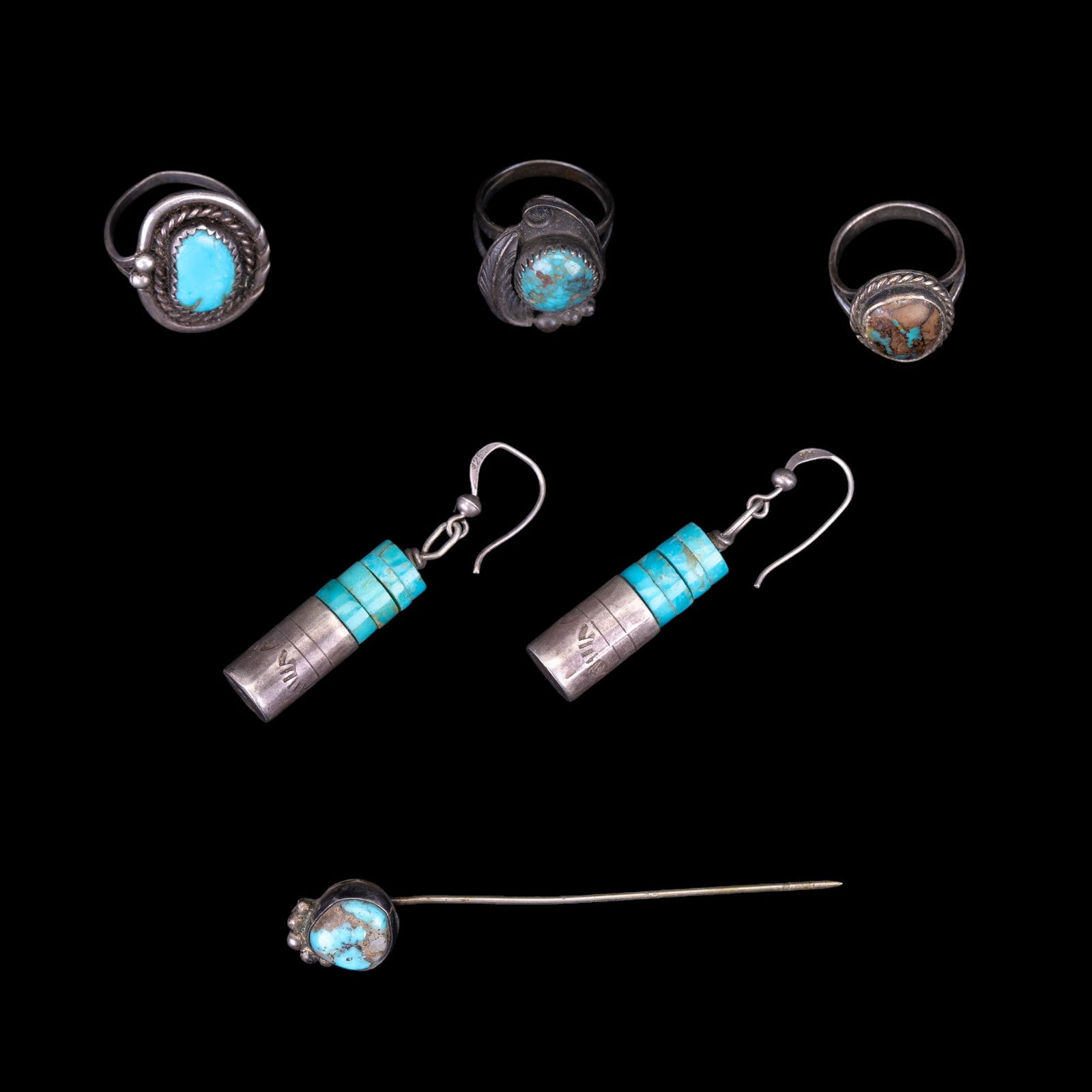 Antique Turquoise Sterling Jewelry (1 of 13)