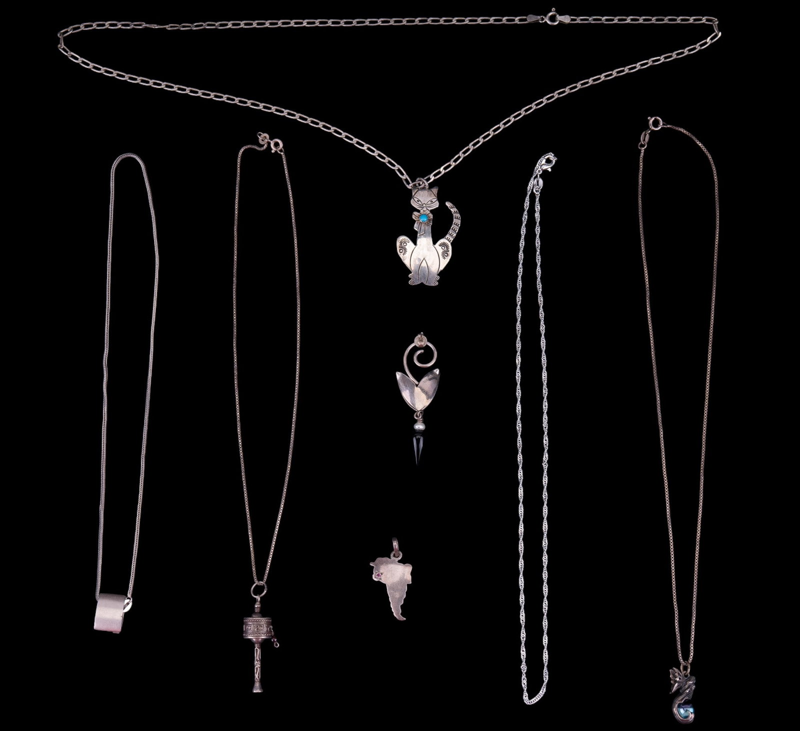 Sterling Silver Necklaces, Chains & Pendants (1 of 16)