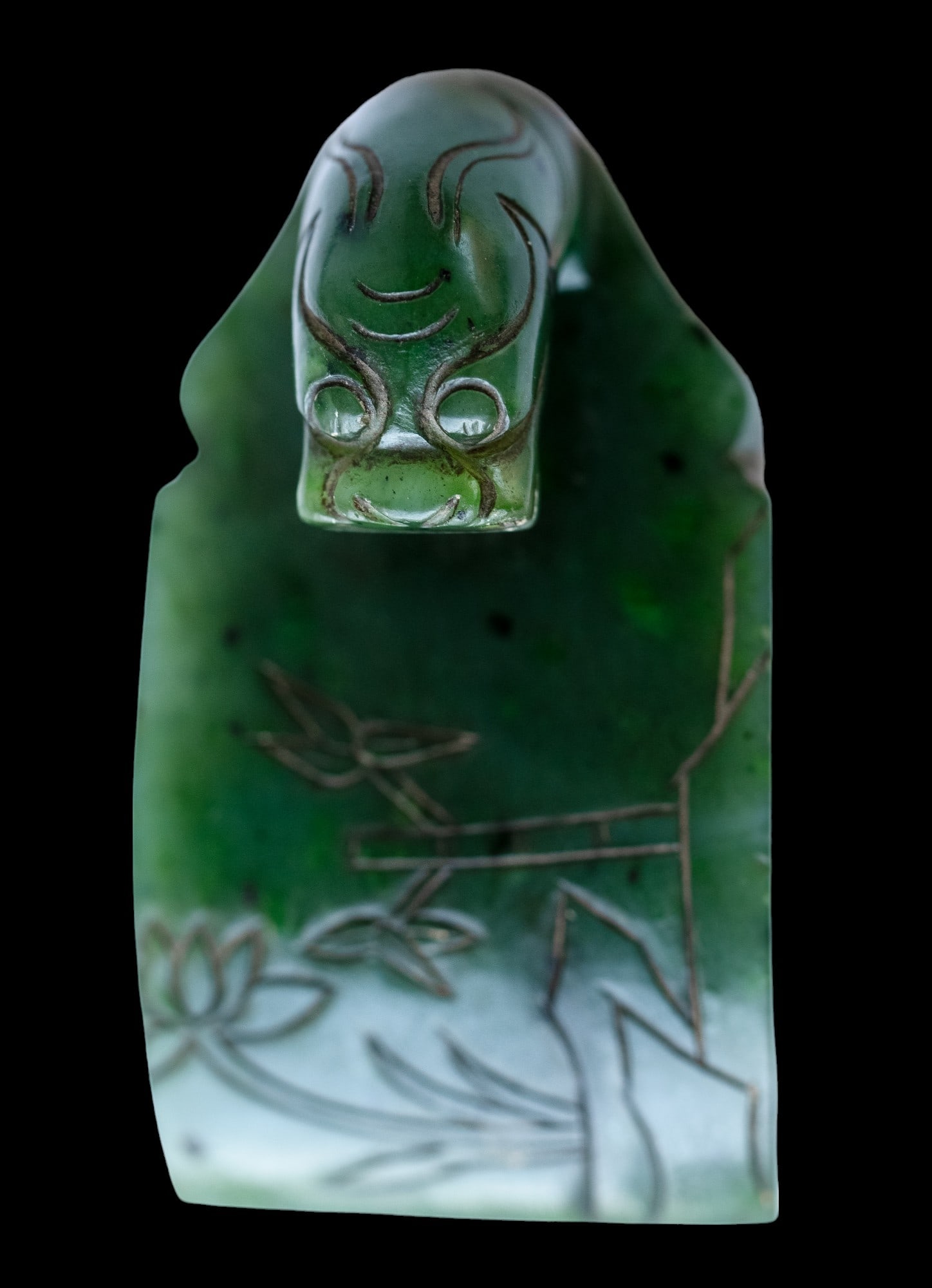 Spinach Jade Belt Hook (1 of 5)