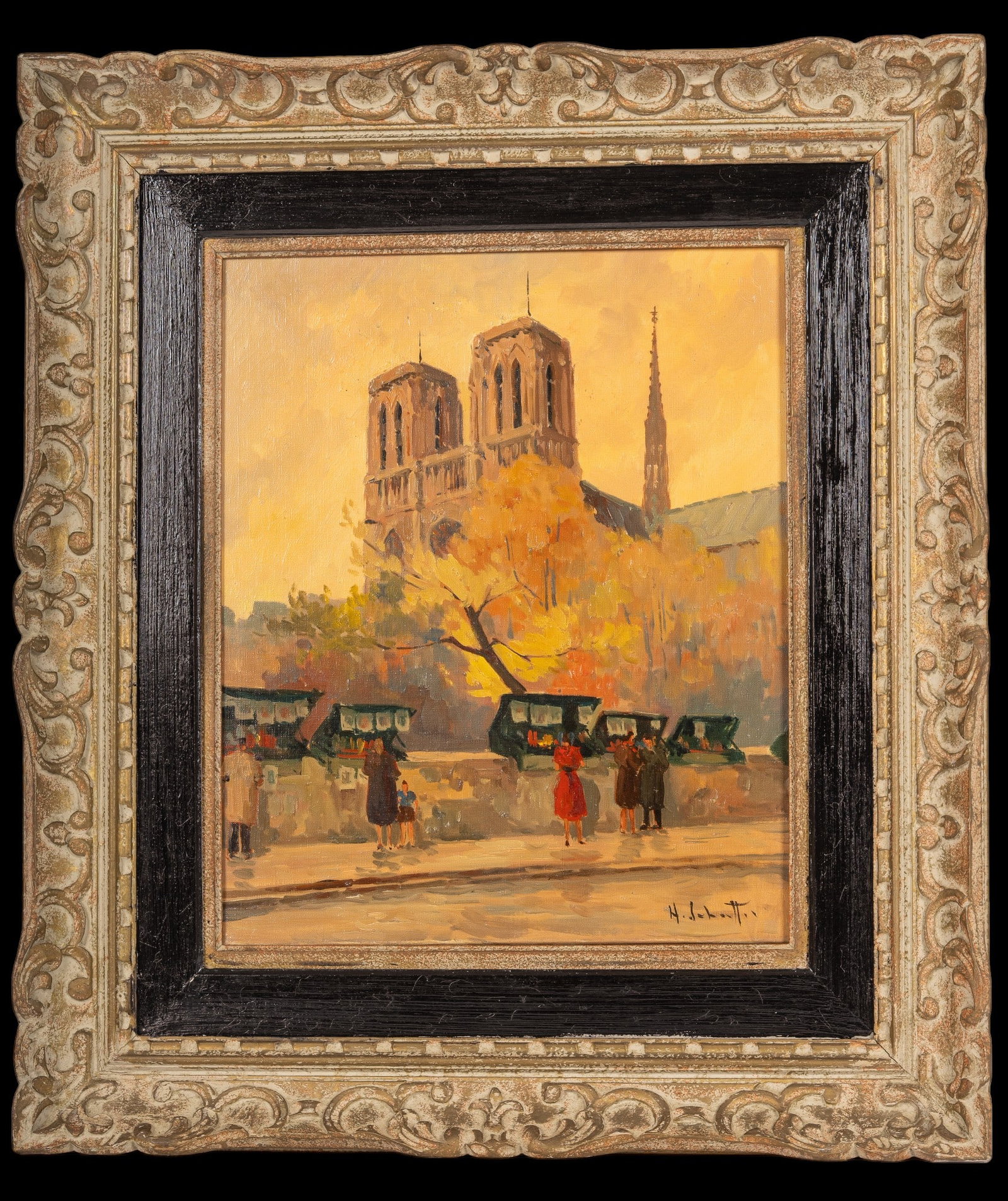 Vintage Notre Dame Paris Scene (1 of 5)