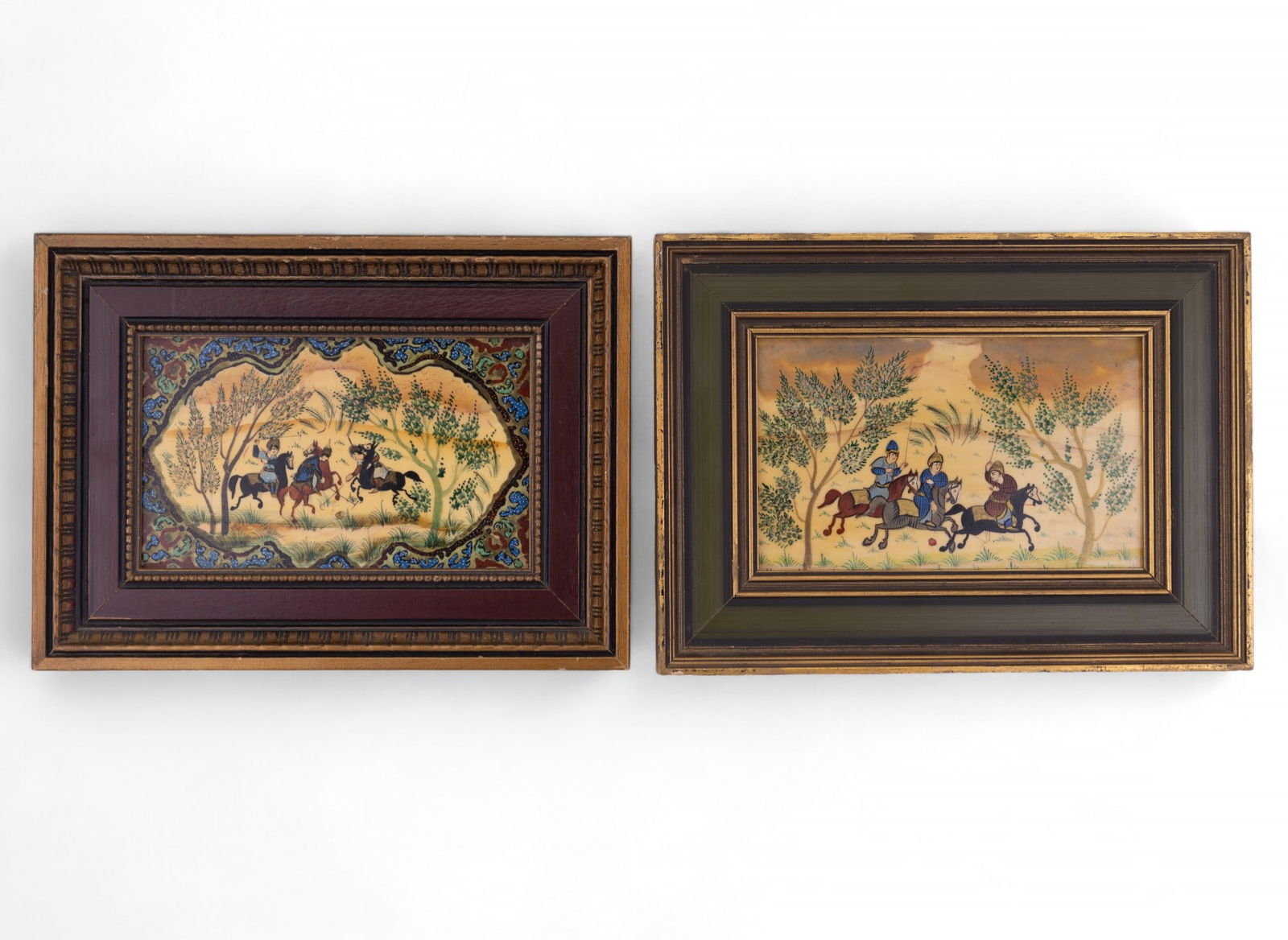 Small Persian Horse Rider Paintings (2) (1 of 5)