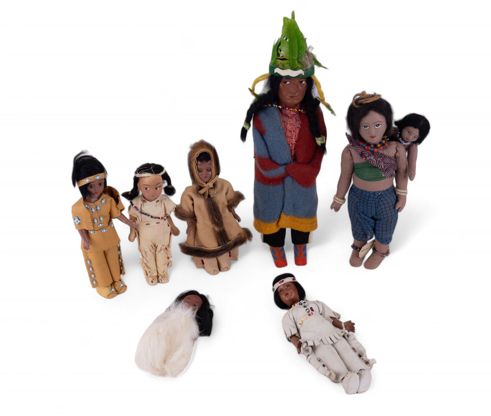 Vintage Skookum & Native American Dolls (1 of 15)