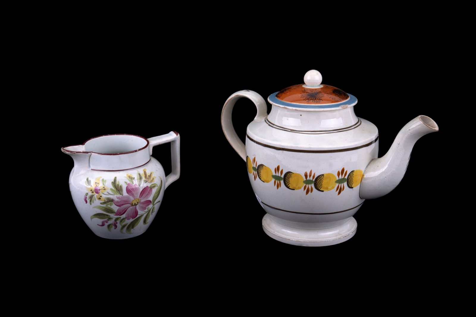 Leeds Teapot, Leeds Creamer (1 of 8)