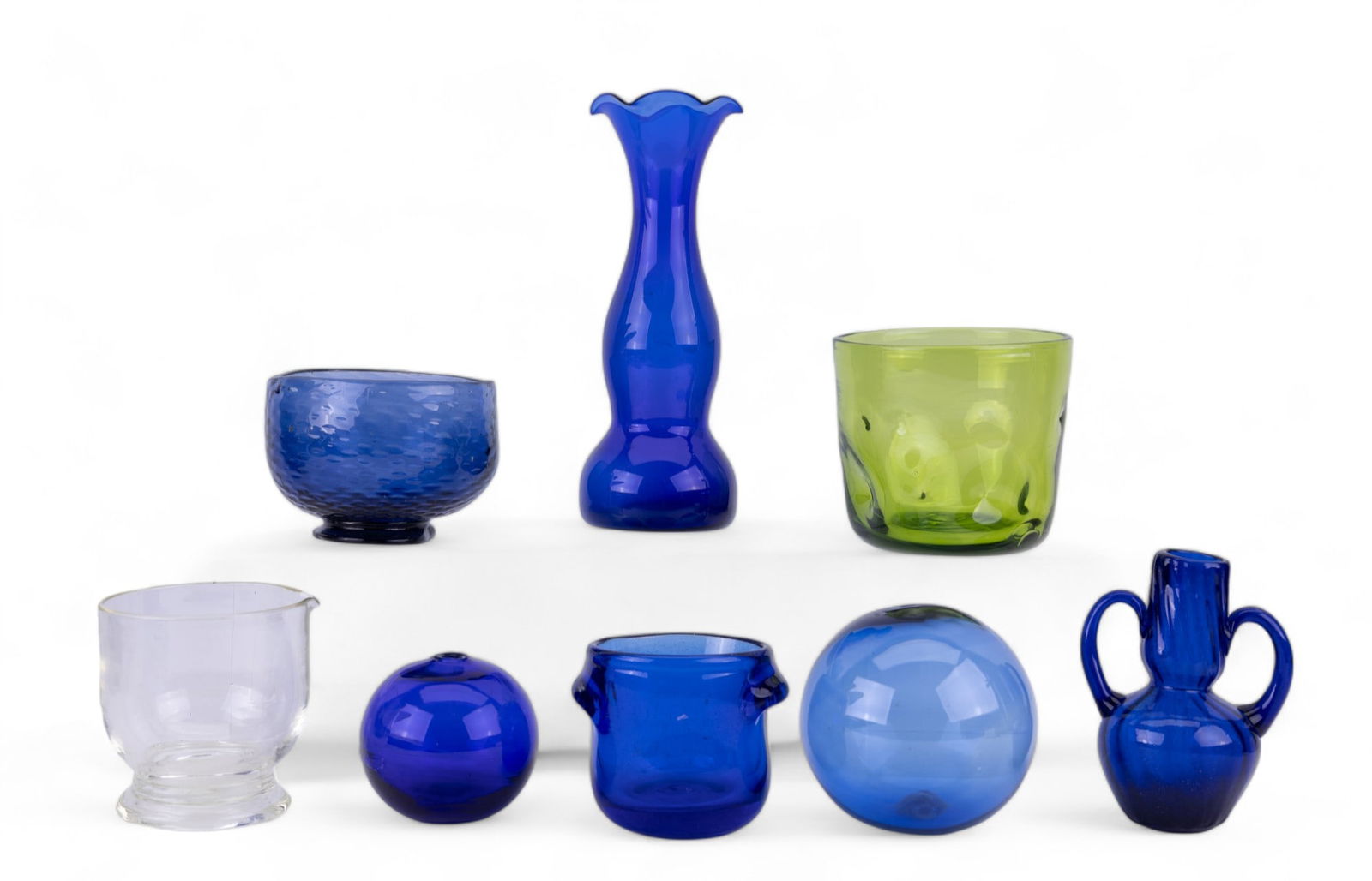 MSM Art Glass + Depression Glass (8 Pc.) (1 of 7)