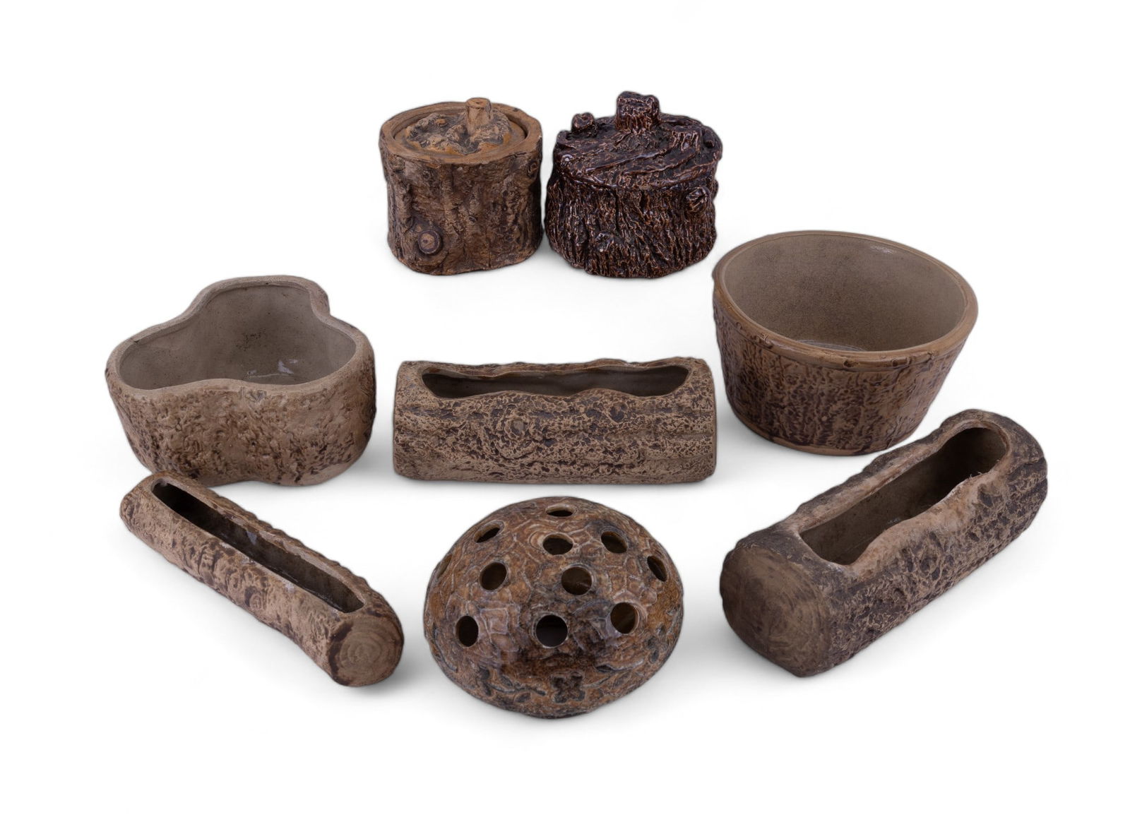 Tree Stump & Log Art Pottery (1 of 14)