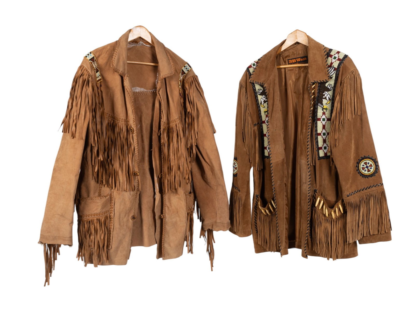 Vintage Buckskin Beaded Pioneer Jackets (1 of 20)