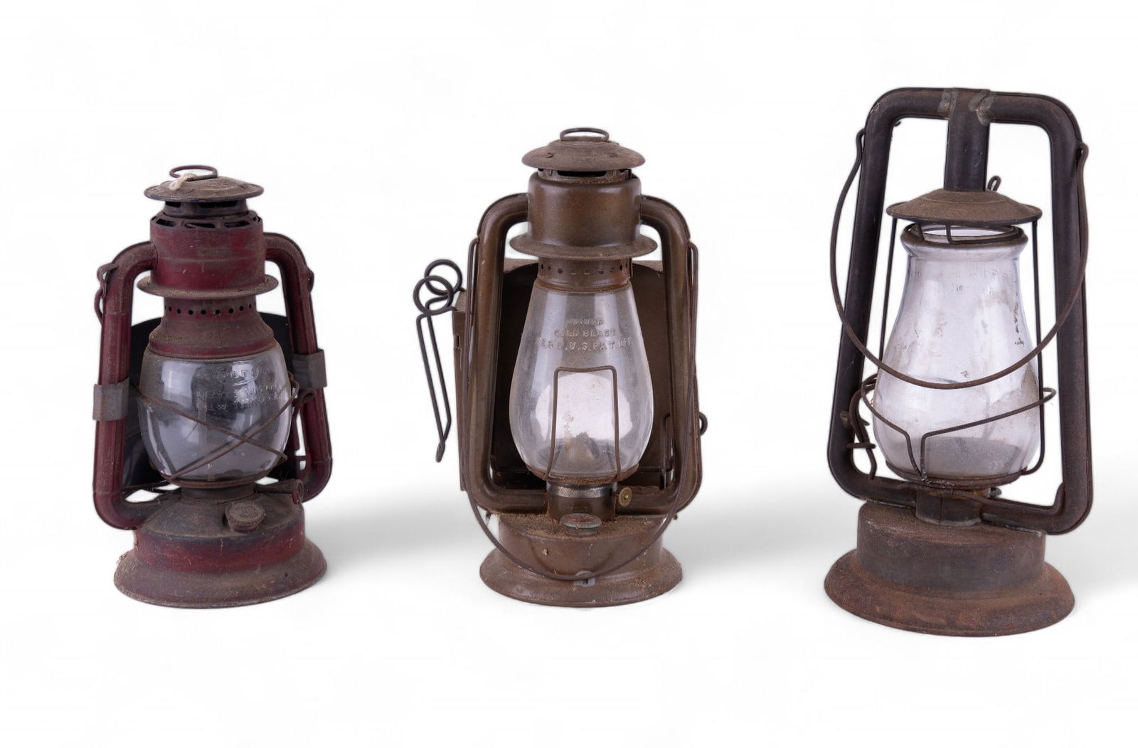 Antique Dietz, Prisco, & Junior Railroad Lanterns (1 of 10)