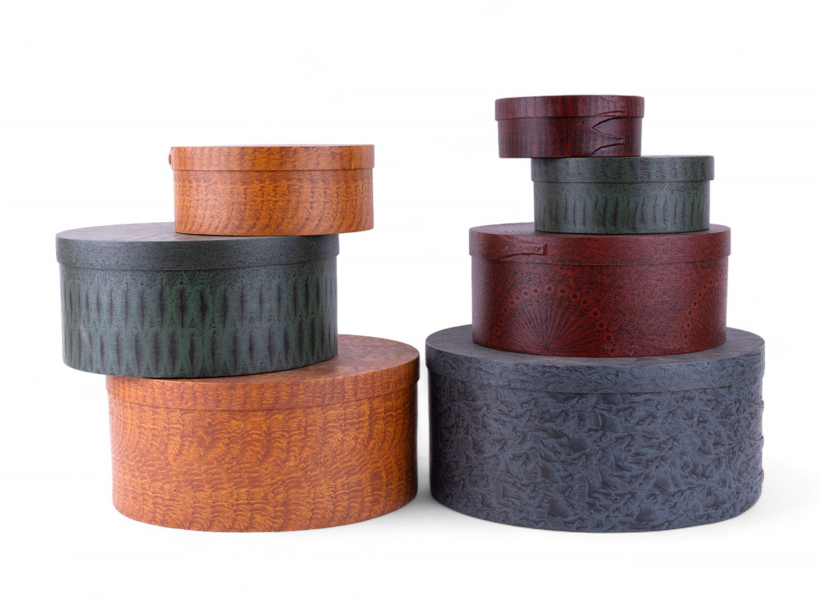 Fankhauser Painted Cherry Shaker Boxes (1 of 11)