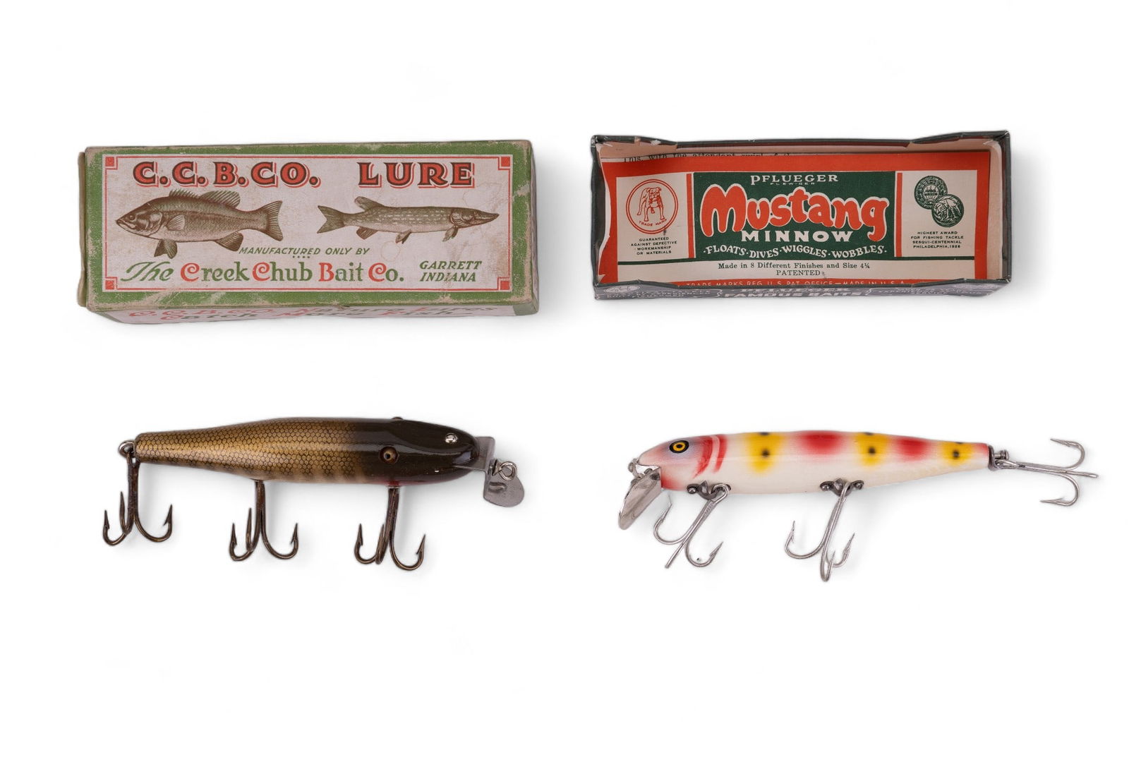 Antique Creek Chub & Pflueger Lures (1 of 9)