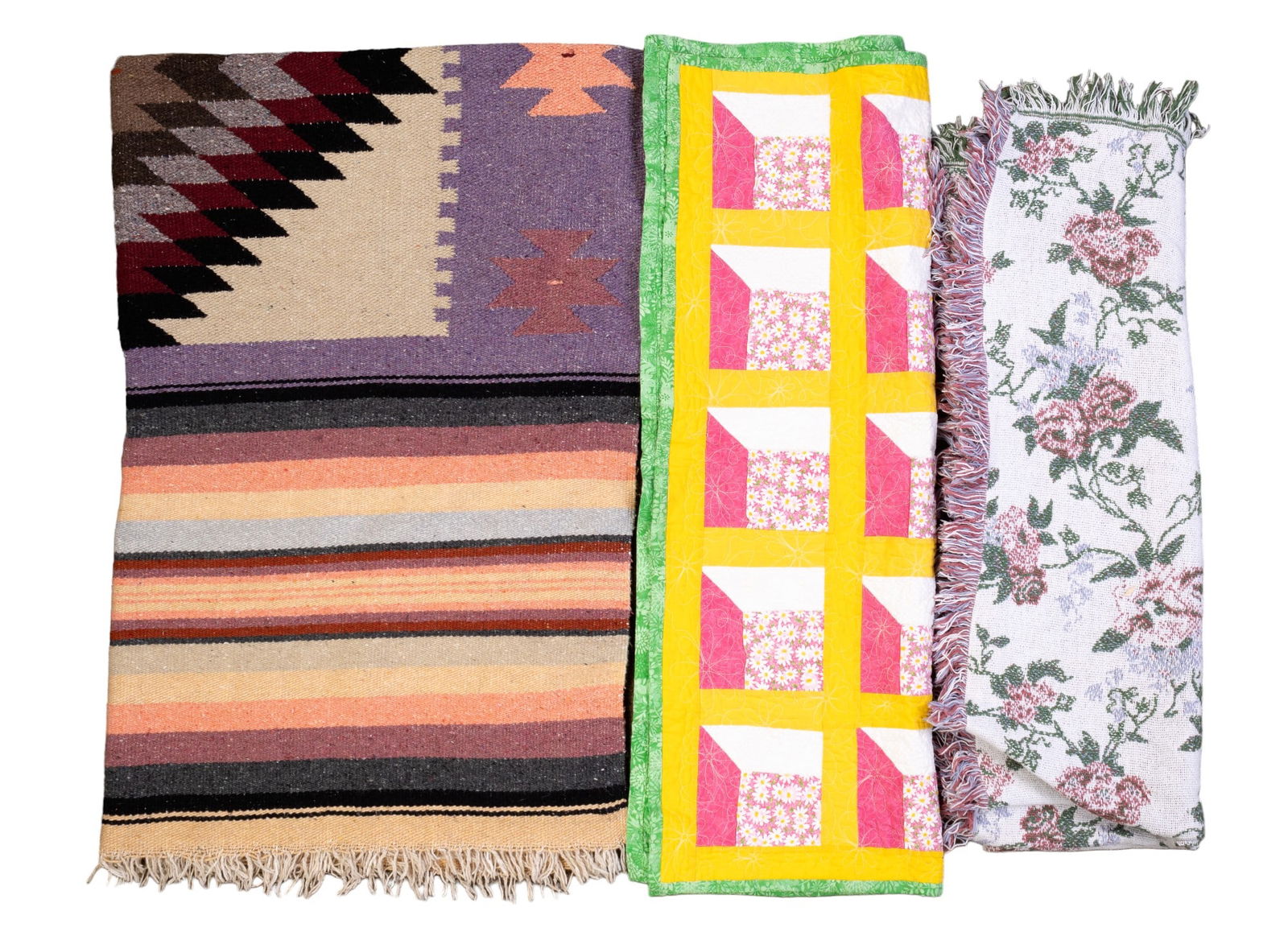Hand-Woven Native Blanket, Crib Quilt, & Coverlet (1 of 4)