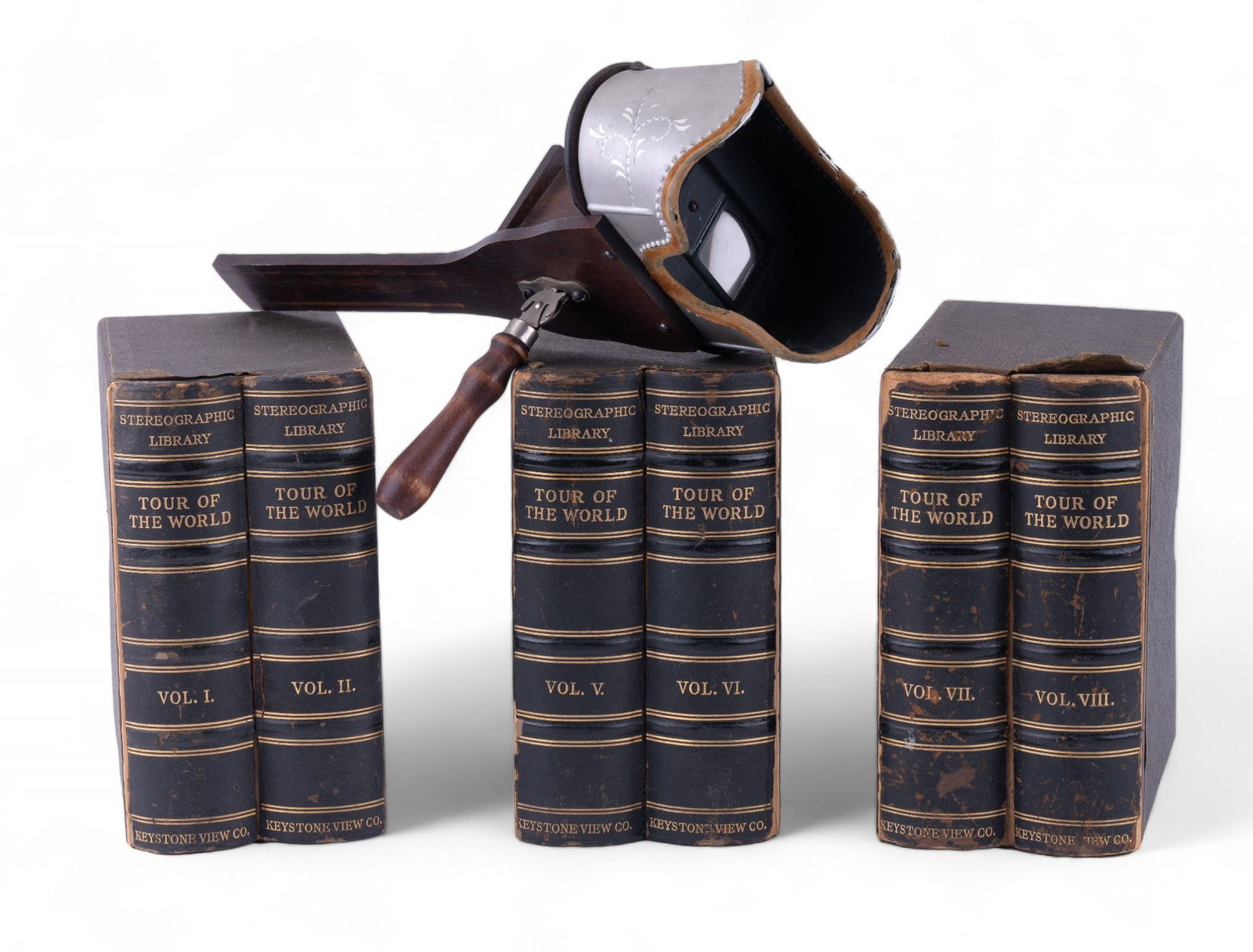 Antique Stereo Viewer & Card Sets (1 of 16)