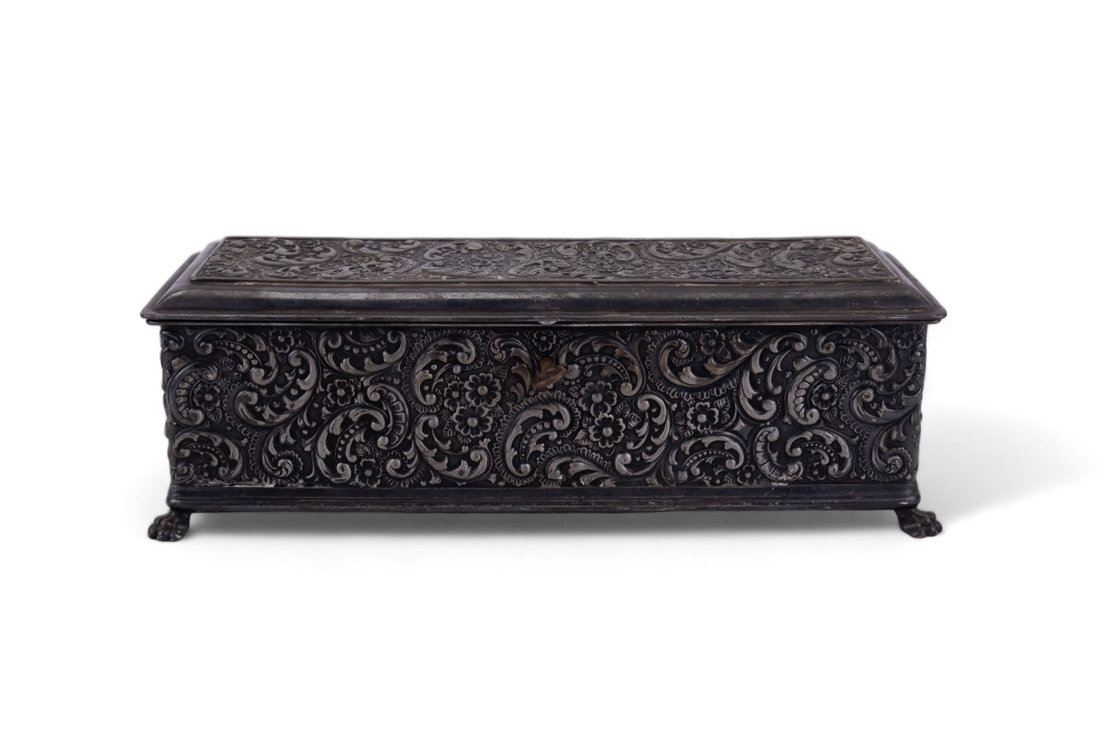 Antique Silverplate Valuables Casket (1 of 10)