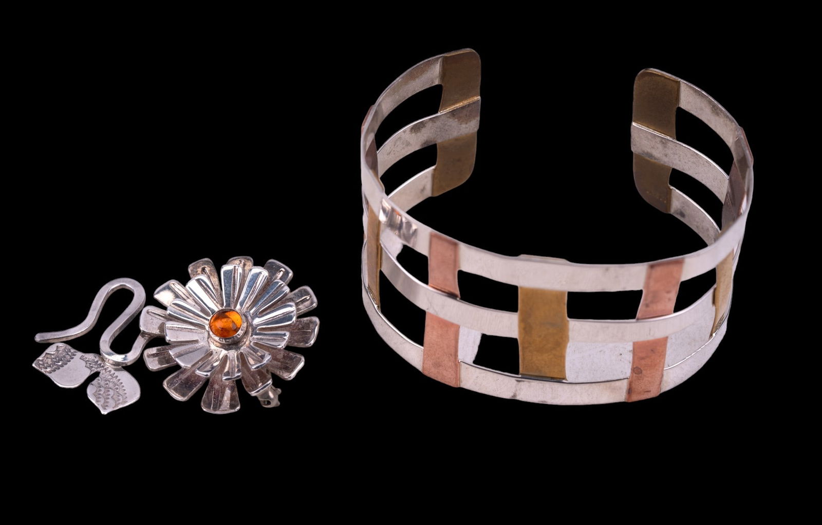 G. Alexander Sterling Silver Brooch; Bracelet (1 of 5)