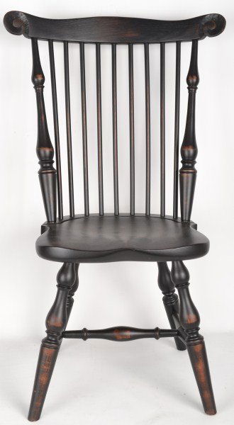 Child's Windsor Chair: Contemporary child's Windsor chair, signed by York County cabinet maker "JMM"