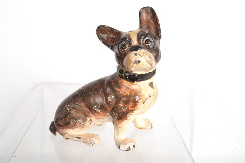 Cast Iron Boston Terrier Doorstop: Cast Iron Boston Terrier, minor loss of paint