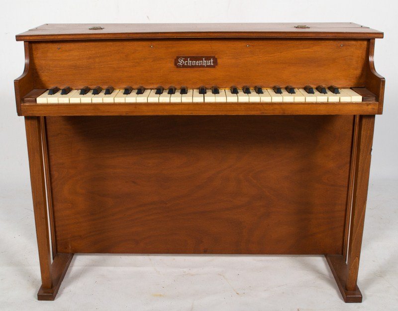 Schoenhut Child's Piano: Schoenhut child's piano c1940, 25"h x 31"w x 13"d