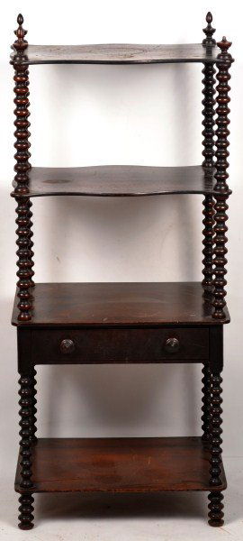 Victorian Mahogany Jenny Lind What-not Table: Victorian Mahogany Jenny Lind what-not table