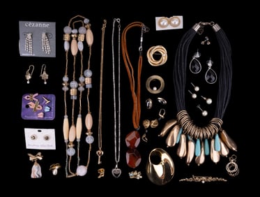 Costume Earrings, Brooches, Statement Necklaces