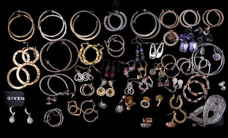40+ Pairs of Costume Earrings, Givenchy