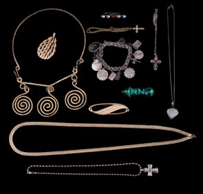 Sterling Silver, Goldtone Costume Jewelry