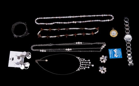 Amber Pearl, Pearl, Faux Pearl Jewelry