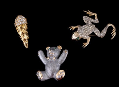 Rhinestone, Figural Pendant, Brooches & more