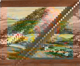 R.D. Schultz (AM 1915-2007) Farm Landscape