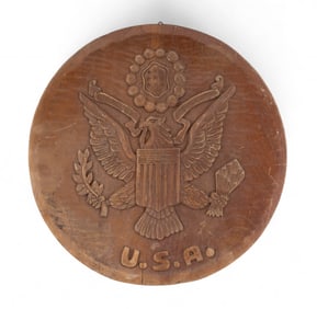 Vintage Great Seal of the U.S.A Wood Carving