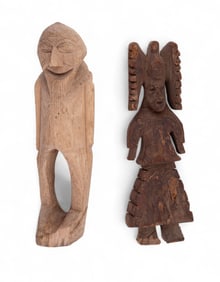 Inca Antique Wooden Carved Idol C.1500, One Other