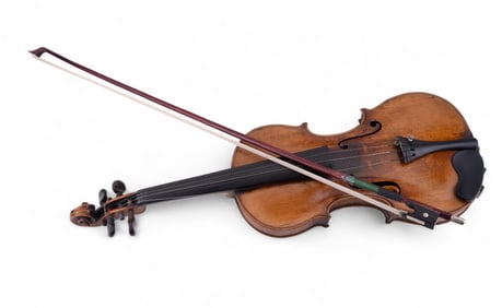 Antique Bench Made Violin, Czech Horse Hair Bow