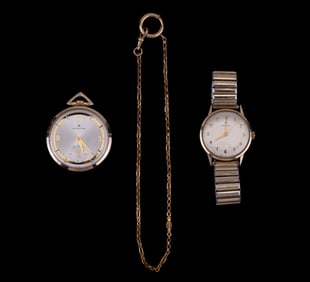 Hamilton Wristwatch and Model 699 Pocket Watch