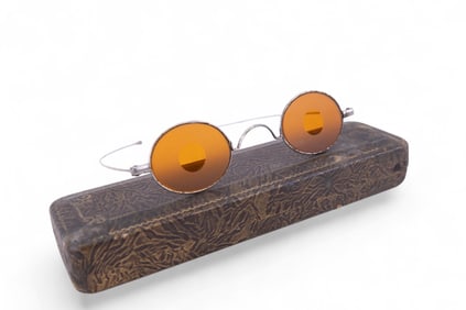 Civil War Shaded Sharp Shooter Eyeglasses & Case