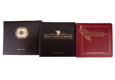 Three Postage/Stamp Albums (Nearly full)