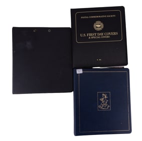 Three U.S & International Stamp Albums