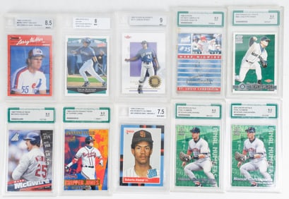 Graded Baseball Cards 1980s - 2000s