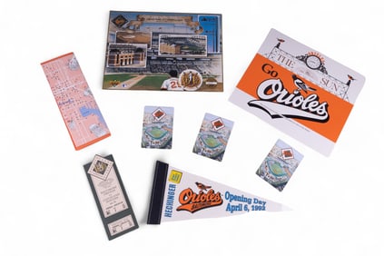 Baltimore Orioles Camden Yards Opening Memorabilia